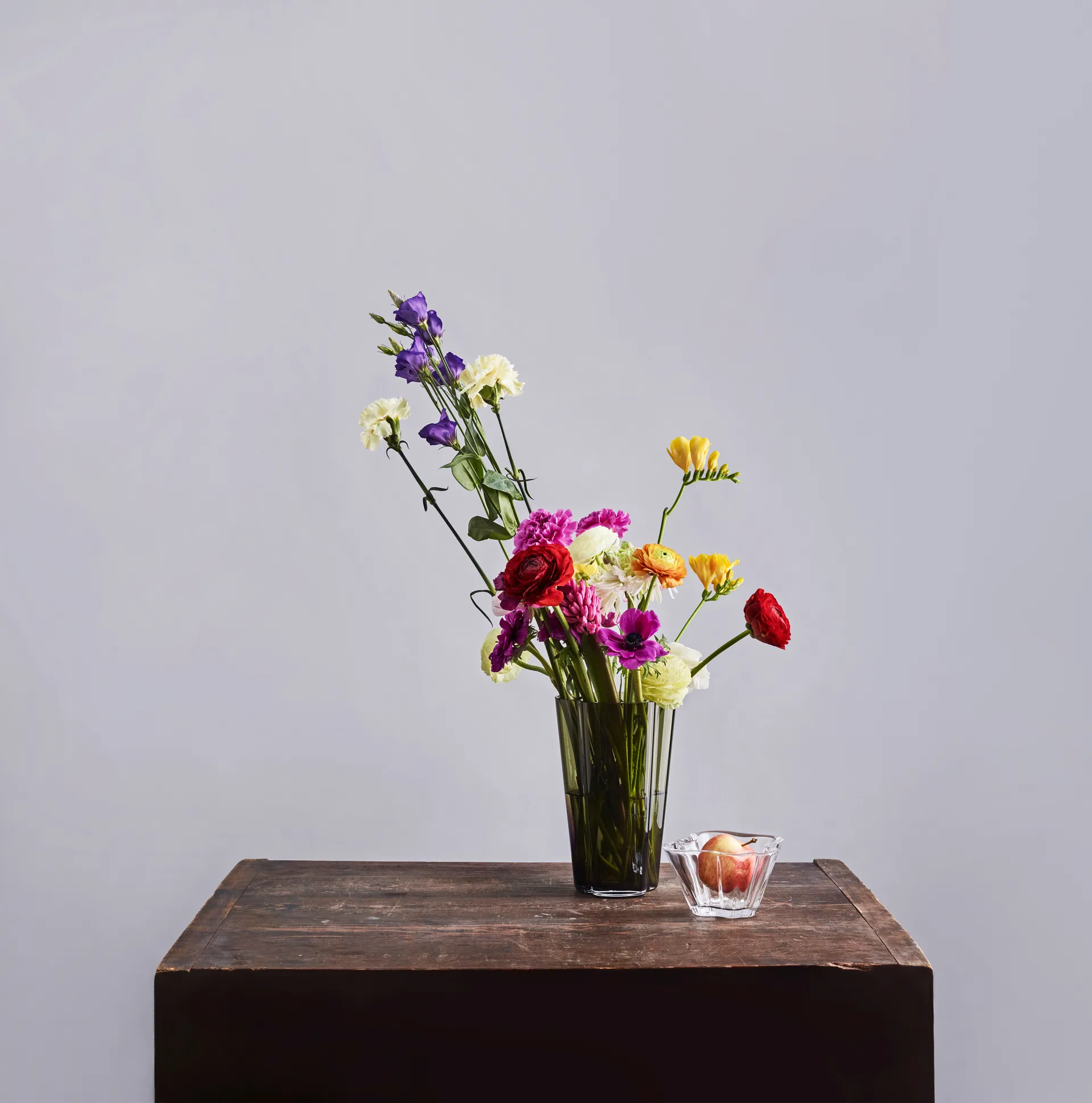 Vaso Alvar Aalto verde muschio, 220 mm Iittala