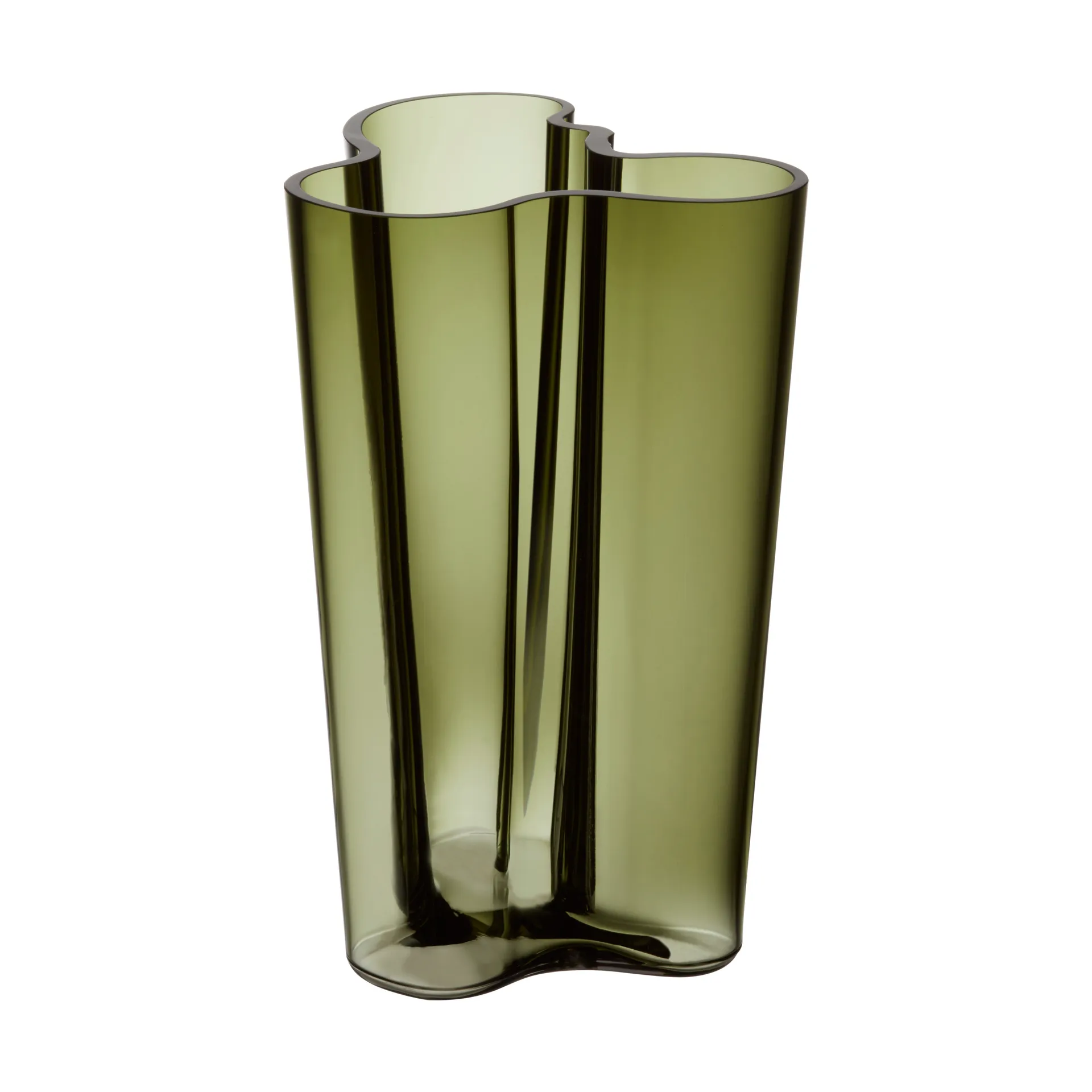Vaso Alvar Aalto verde muschio, 251 mm Iittala