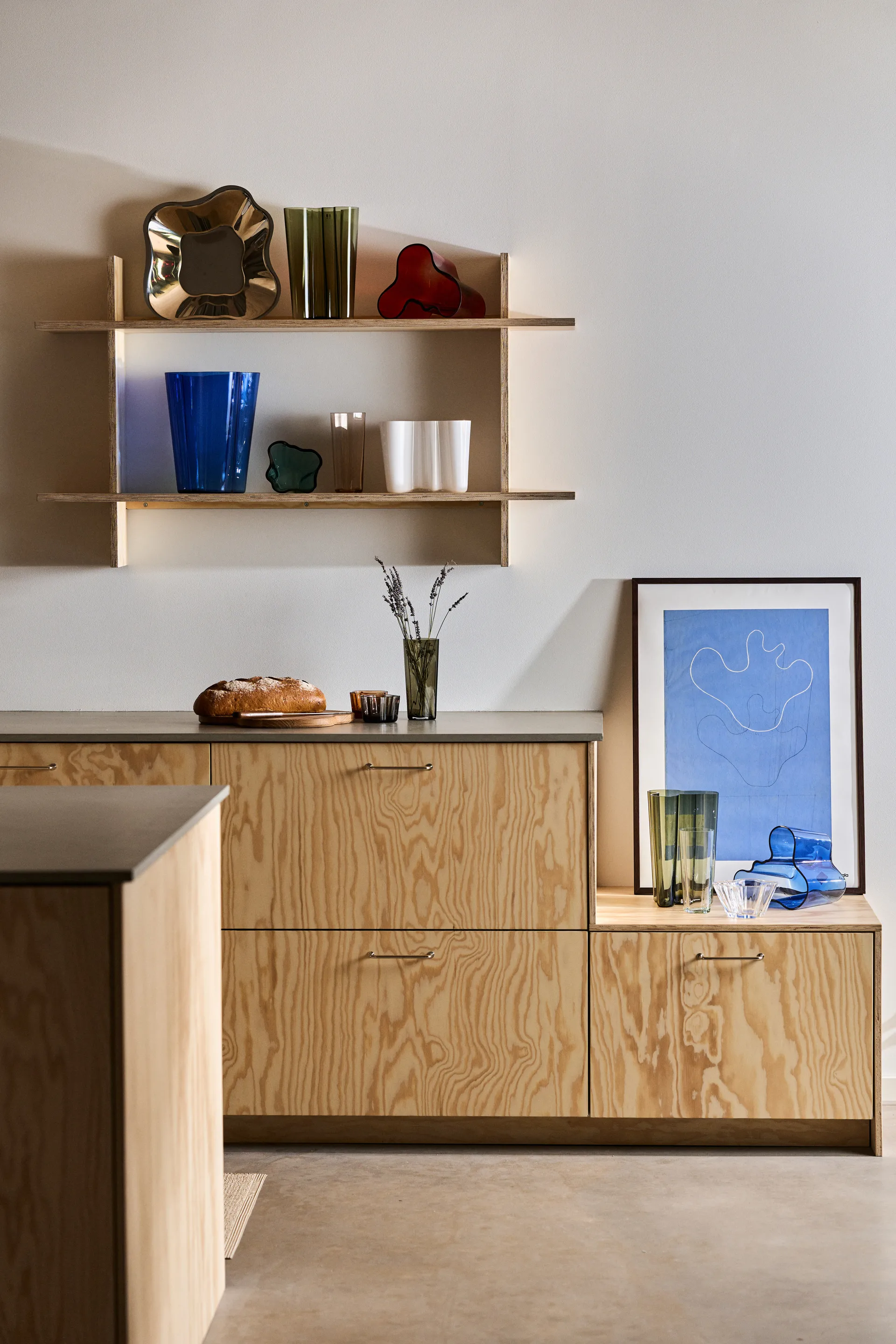 Vaso Alvar Aalto verde muschio, 251 mm Iittala