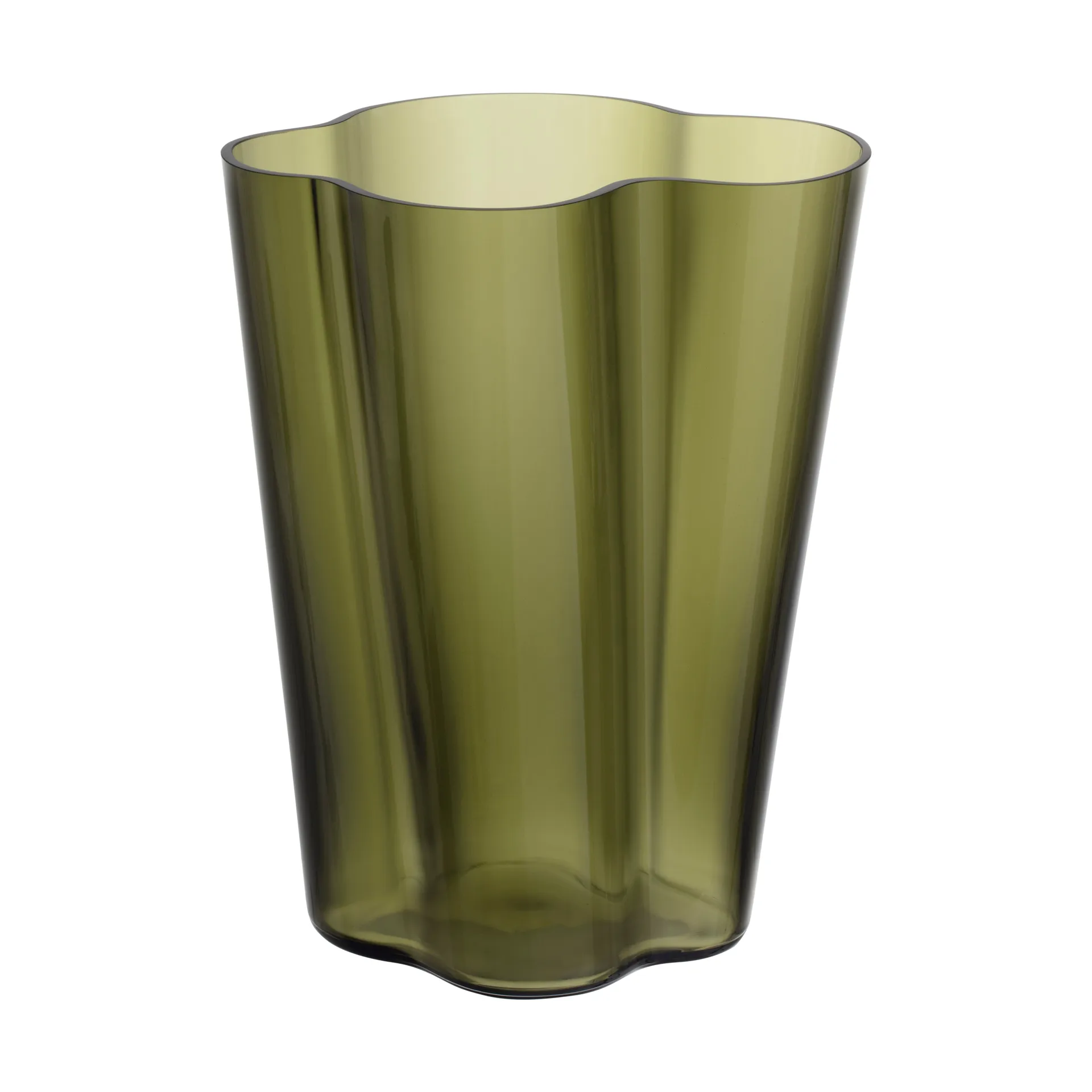 Vaso Alvar Aalto verde muschio, 270 mm Iittala