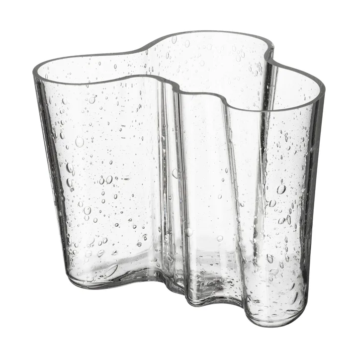 Vaso Iittala Alvar Aalto edizione anniversario 120 mm - Bicchiere a bolle trasparente - Iittala
