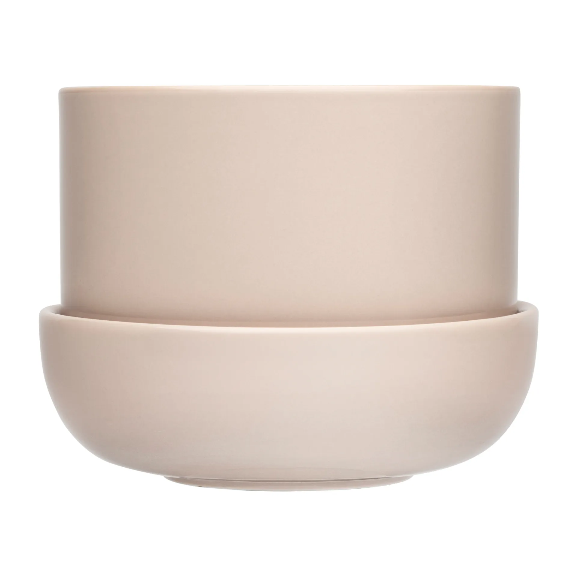 Vaso Nappula con sottovaso 130x170 mm, Beige Iittala