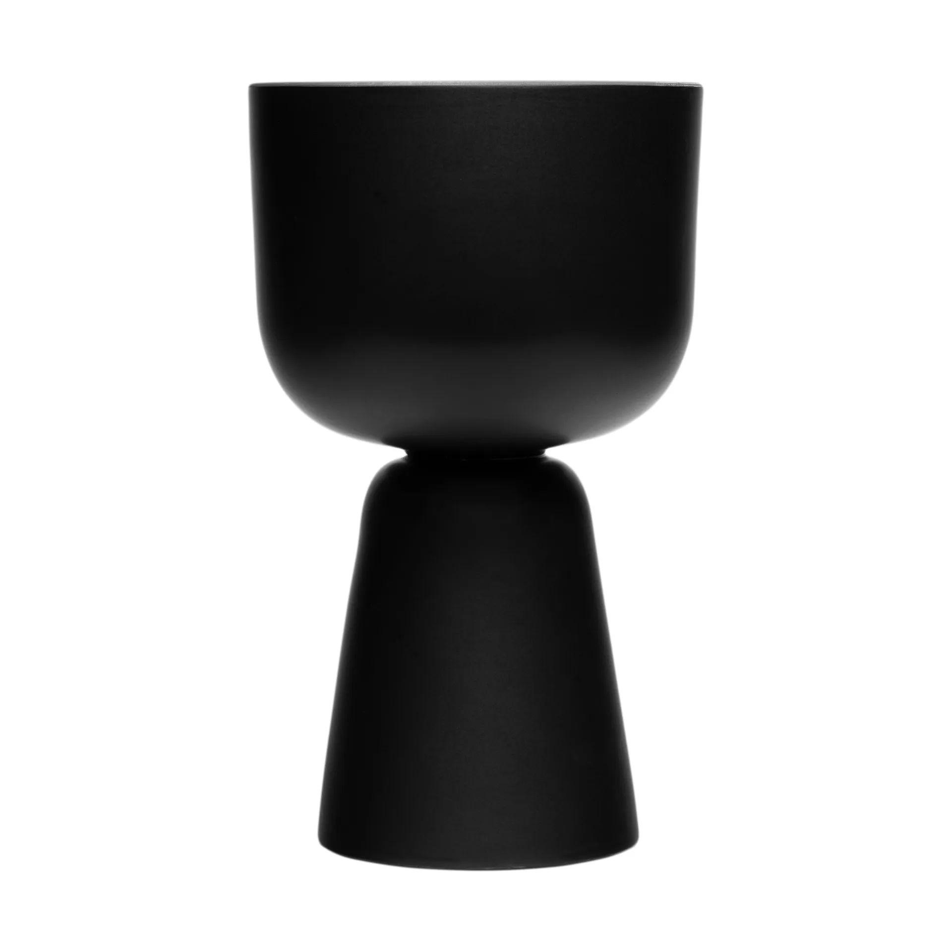 Vaso Nappula, Opaco nero, 23x19 cm Iittala