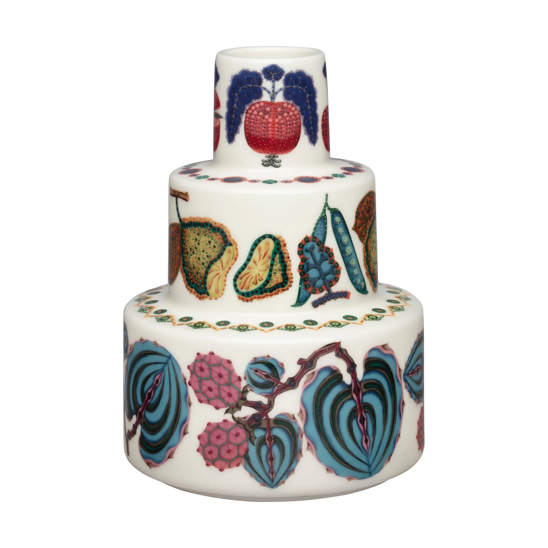 Vaso Taika Sato Ø13x18 cm, Bianco-multicolore Iittala