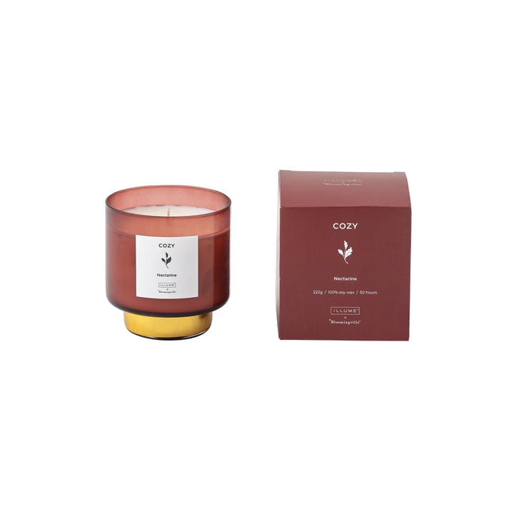 Candela profumata Cozy Nectarine  - 222 g - Illume x Bloomingville