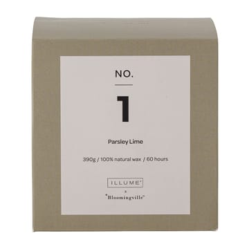 Candela profumata NO. 1 Parsley Lime  - 390 g + Giftbox - Illume x Bloomingville