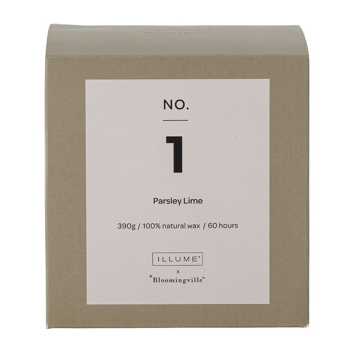 Candela profumata NO. 1 Parsley Lime  - 390 g + Giftbox - Illume x Bloomingville