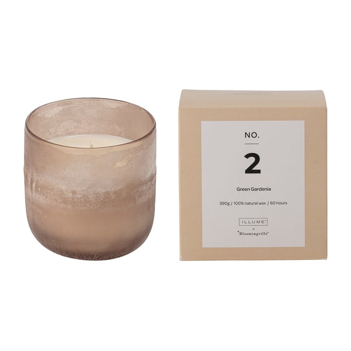 Candela profumata NO. 2 Green Gardenia  - 390 g + Giftbox - Illume x Bloomingville