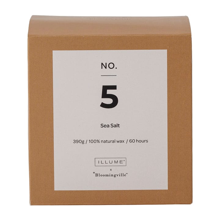 Candela profumata NO. 5 Sea Salt - 390 g + Giftbox - Illume x Bloomingville