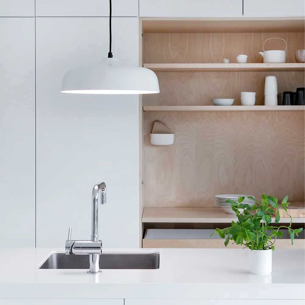Lampadario Candeo Air, bianco Innolux