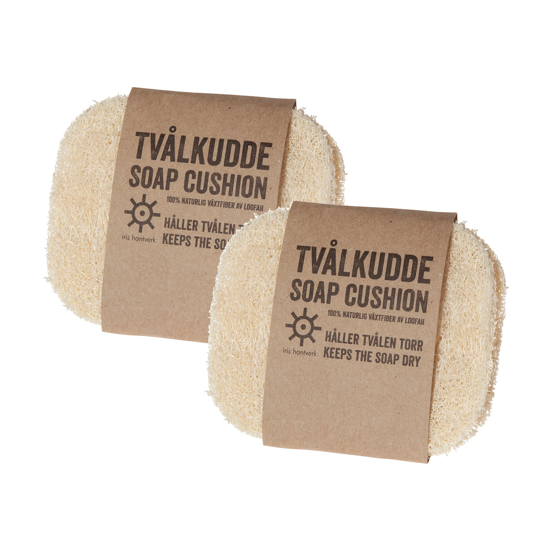 Spugna porta sapone Iris hantverk confezione da 2 , loofah Iris Hantverk