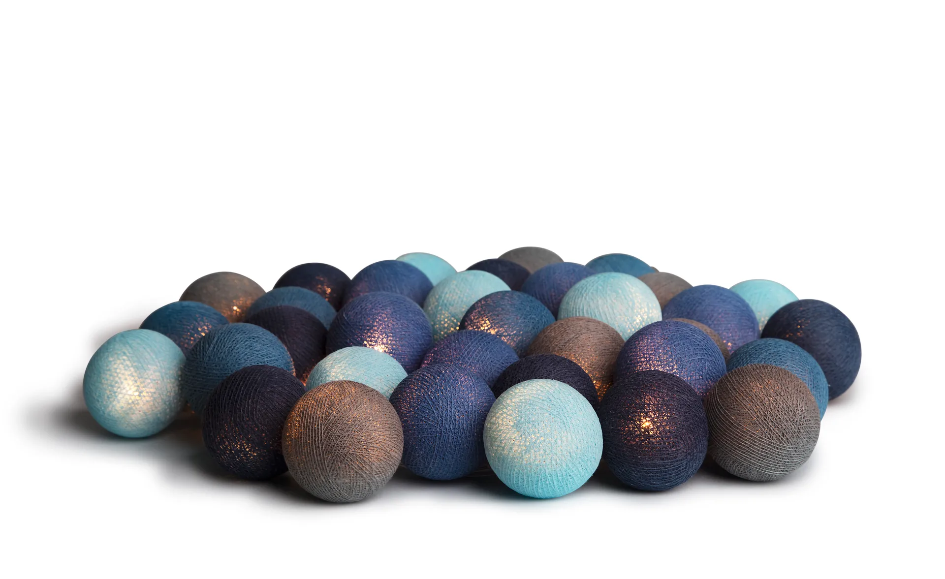 Catena luminosa Ocean blue 35 luci 390 cm, Blu Irislights