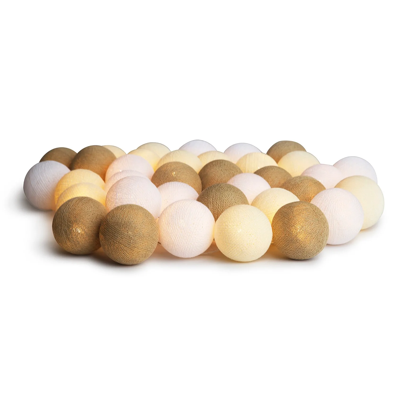 Filo di luci Irislights Creamy White, 20 sfere Irislights