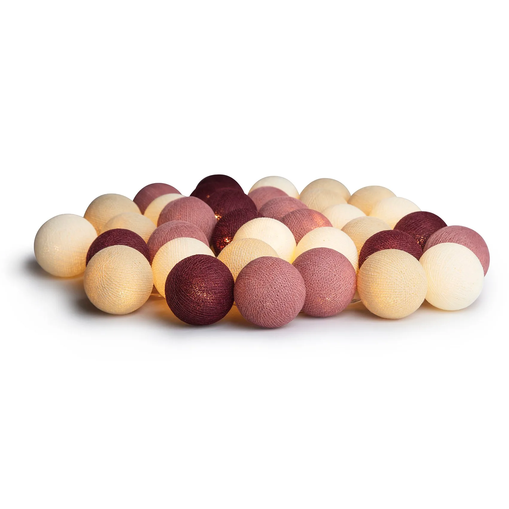 Filo di luci Irislights Dusty Pink, 35 sfere Irislights