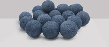 Ghirlanda luminosa Irislights - Blu vintage, 35 palline - Irislights