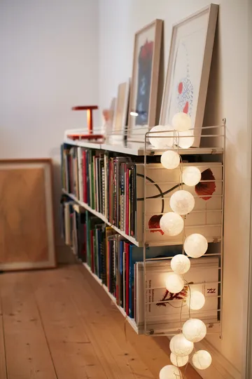 Ghirlanda luminosa Irislights - Giallo burro, 35 sfere - Irislights