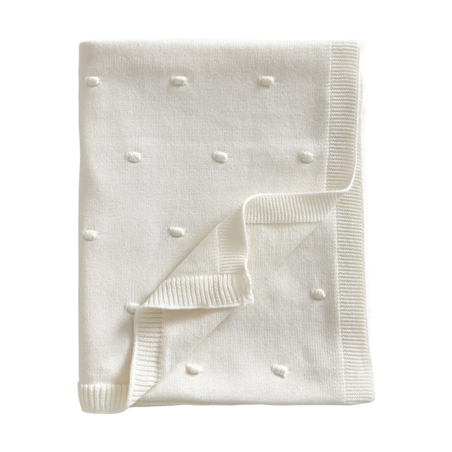 Coperta per neonati lavorata a maglia Bubble 80x100 cm, Perla Jack o Juno