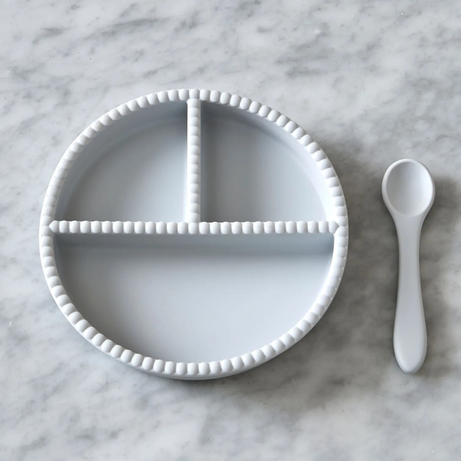 Set da tavola per bambini Little Bubble 2 pezzi, Grigio ghiacciaio Jack o Juno