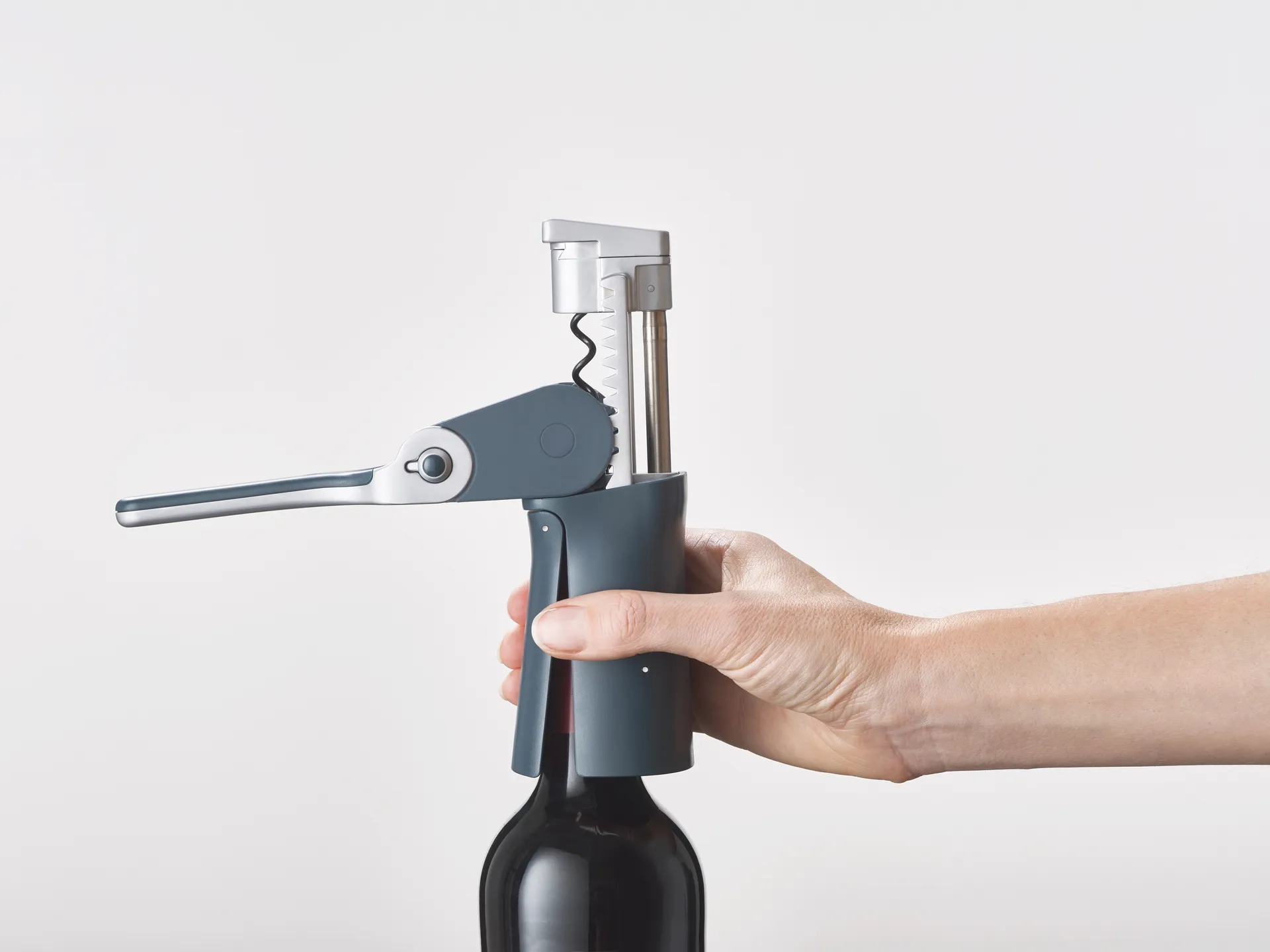 Cavatappi con leva compatta Barwise 12,6 cm, Blu Joseph Joseph