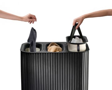 Cesta portabiancheria Tota Trio Luxe 90 L - Nero - Joseph Joseph