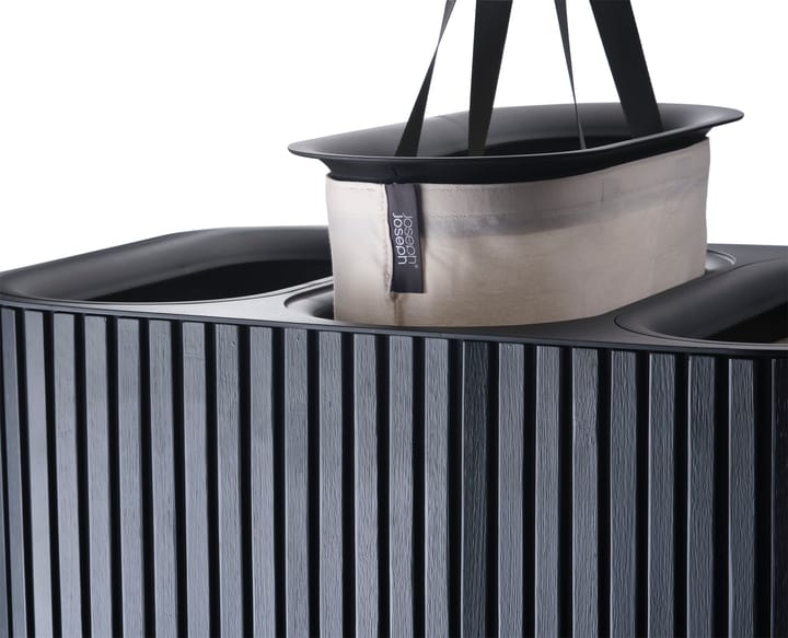 Cesta portabiancheria Tota Trio Luxe 90 L, Nero Joseph Joseph