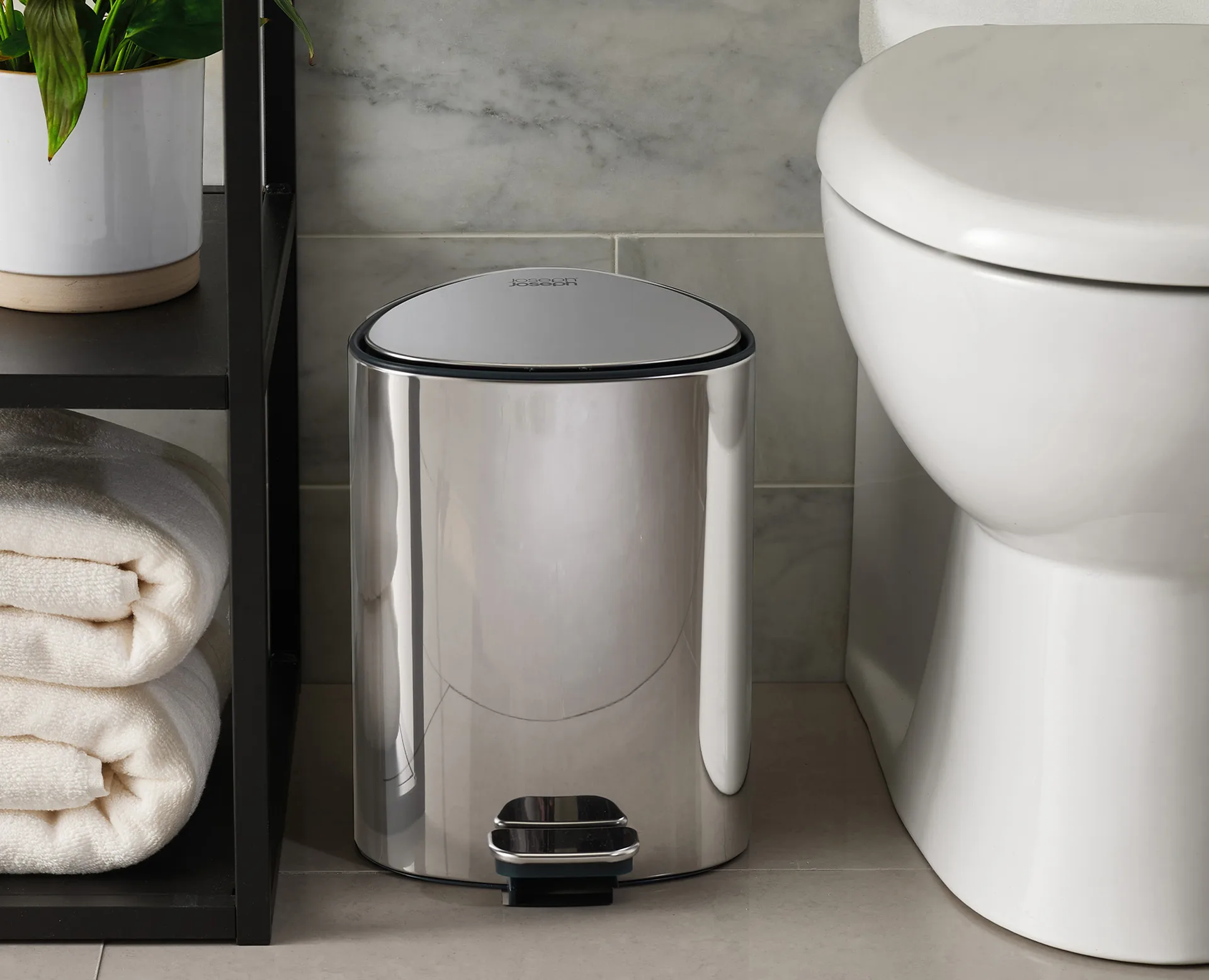 Cestino a pedale Easystore luxe 5 L, Acciaio inossidabile Joseph Joseph