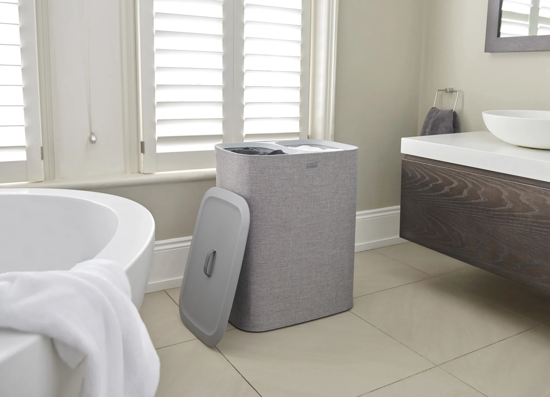 Cesto per biancheria Tota 90 L, Grigio Joseph Joseph