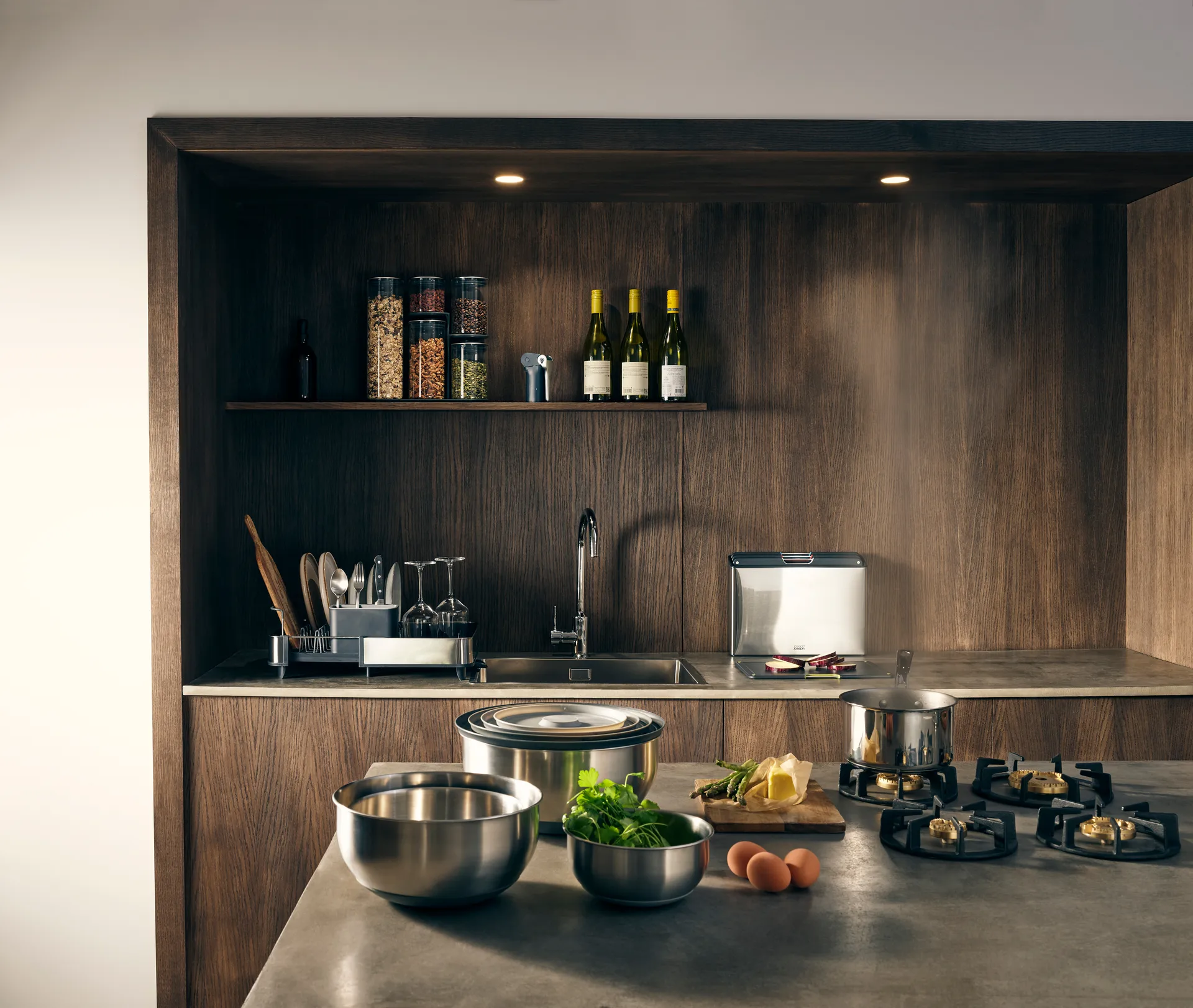 Ciotole Nest prep & store 8 pezzi, Acciaio Joseph Joseph