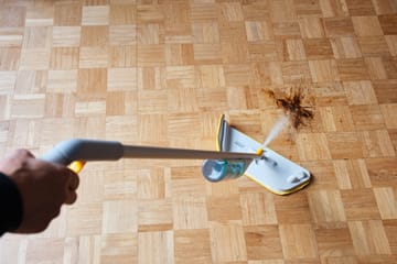 Mocio pavimento 2-in-1 Cleantech con scrubber - Pietra chiara - Joseph Joseph