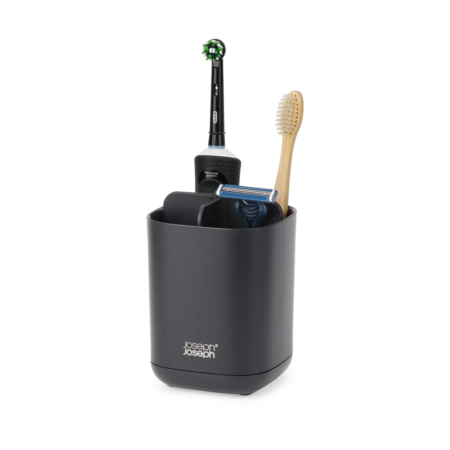 Portaspazzolino Easystore 12,8 cm, Nero Joseph Joseph