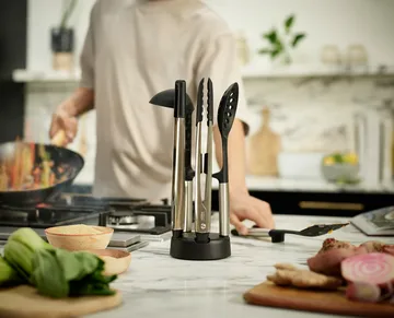 Portautensili da cucina Eleva con supporto 5 pezzi - Silicone - Joseph Joseph