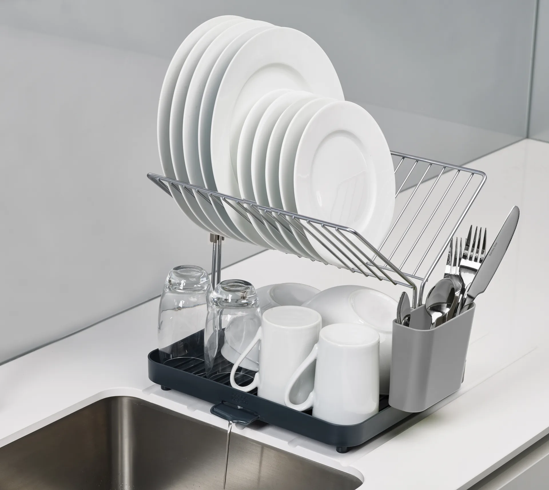 Scolapiatti Y-rack 35,8 cm, Grigio Joseph Joseph
