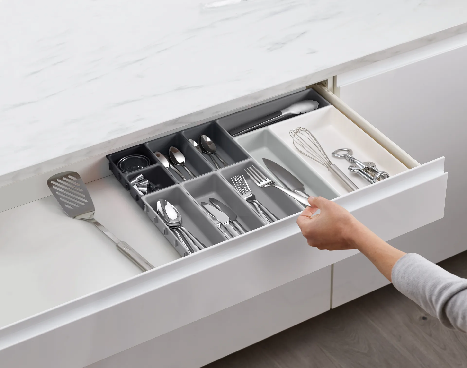 Set di posate Blox 10 pezzi, Grigio Joseph Joseph