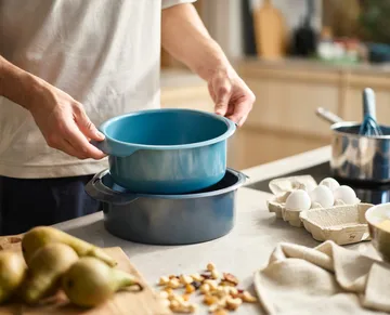 Set di stampi tondi Nest Bake 2 pezzi - Blu - Joseph Joseph