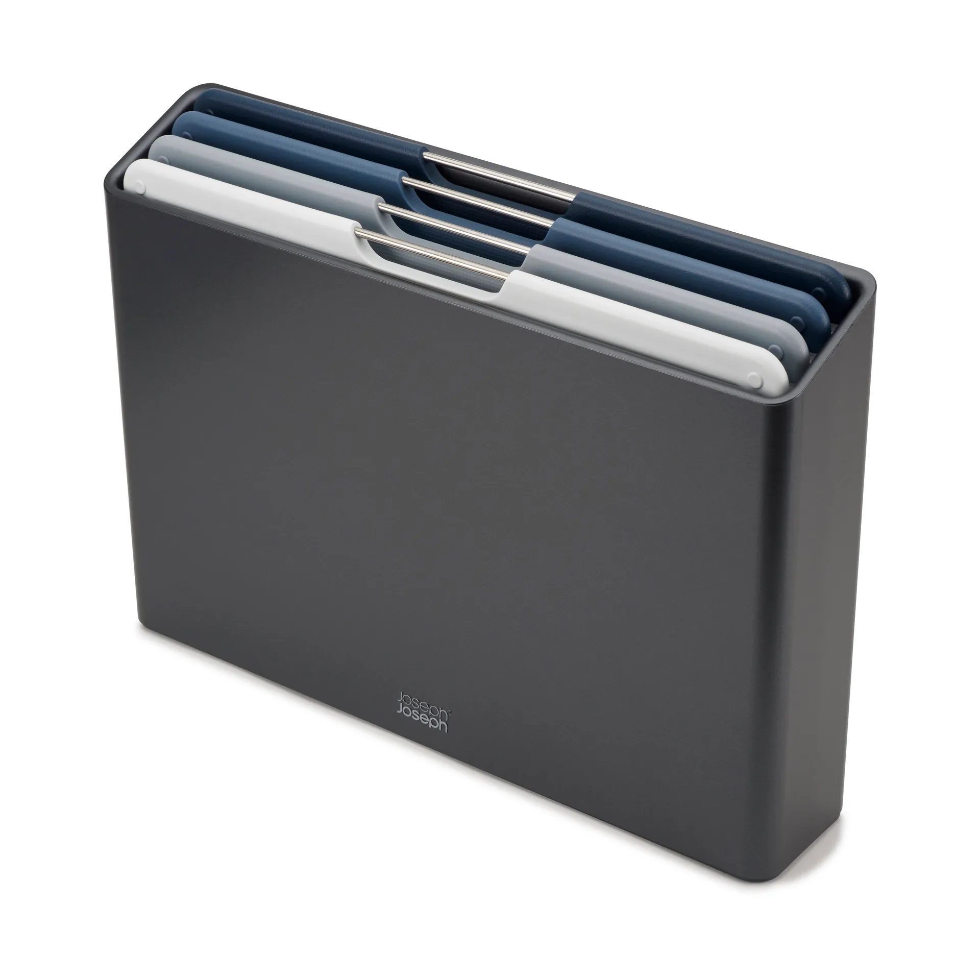 Set di taglieri in acciaio Folio grandi - 4 pezzi, Grafite Joseph Joseph