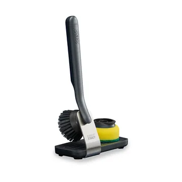 Spazzola per piatti con supporto in acciaio grande Joseph Joseph Sinktech - Grigio - Joseph Joseph