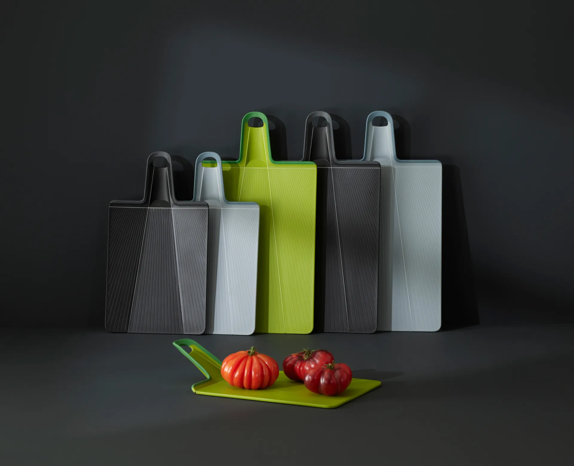 Tagliere Chop2pot Plus nero, Regolare Joseph Joseph