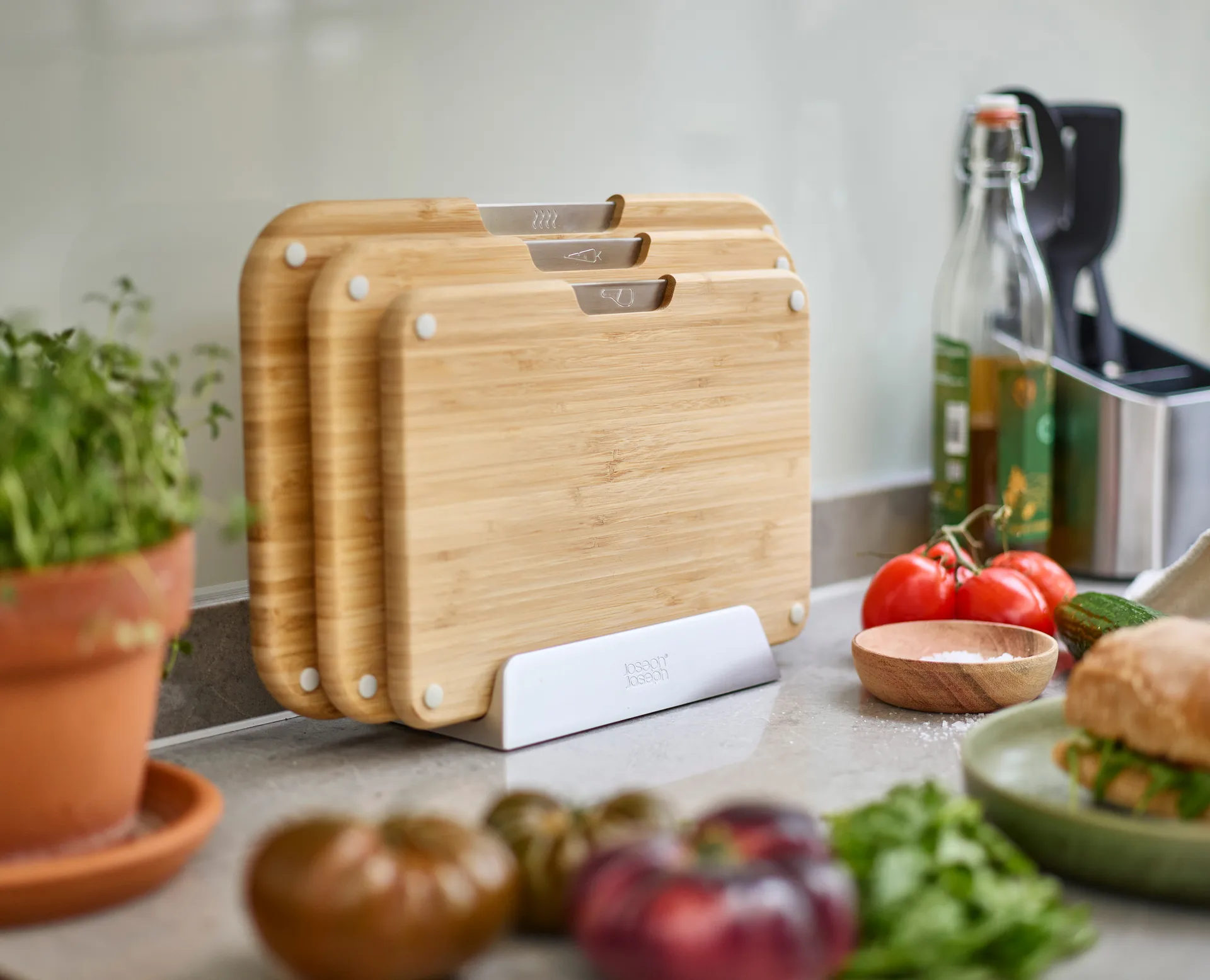 Taglieri Nest 3 pezzi, Bambù Joseph Joseph