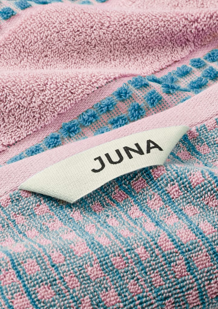 Check asciugamano 50x100 cm - Rosa chiaro-blu - Juna