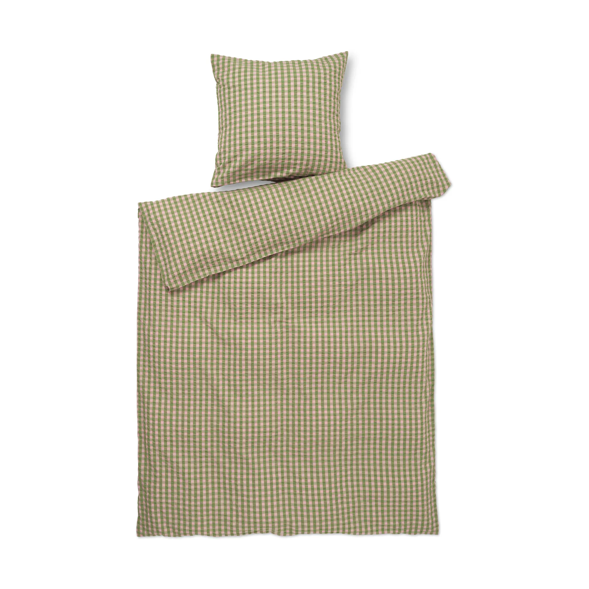 Set da letto Bæk&Bølge 140x220 cm, Verde-rosa chiaro Juna