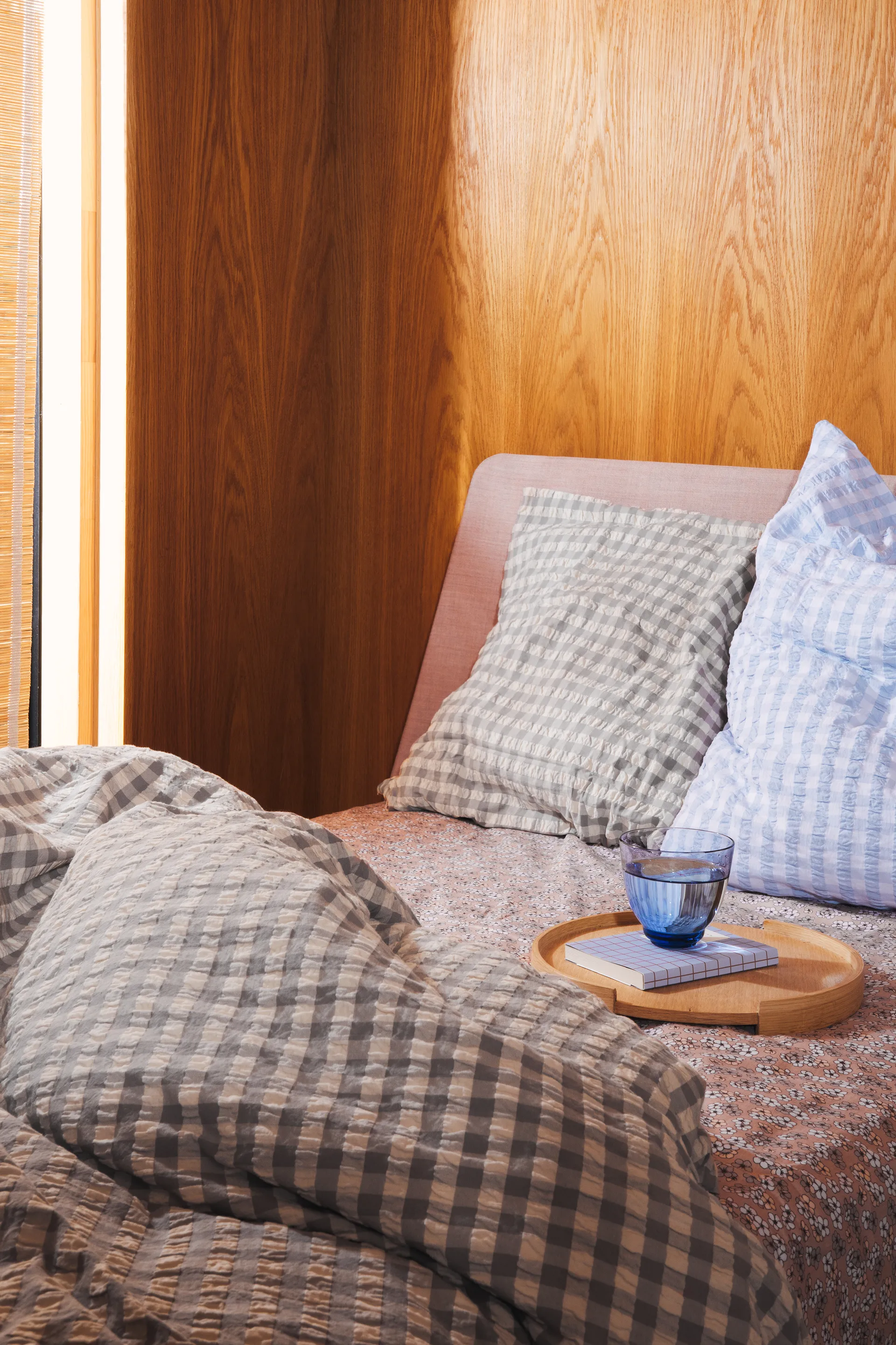 Set da letto Bæk&Bølge 150x210 cm, grigio-betulla Juna