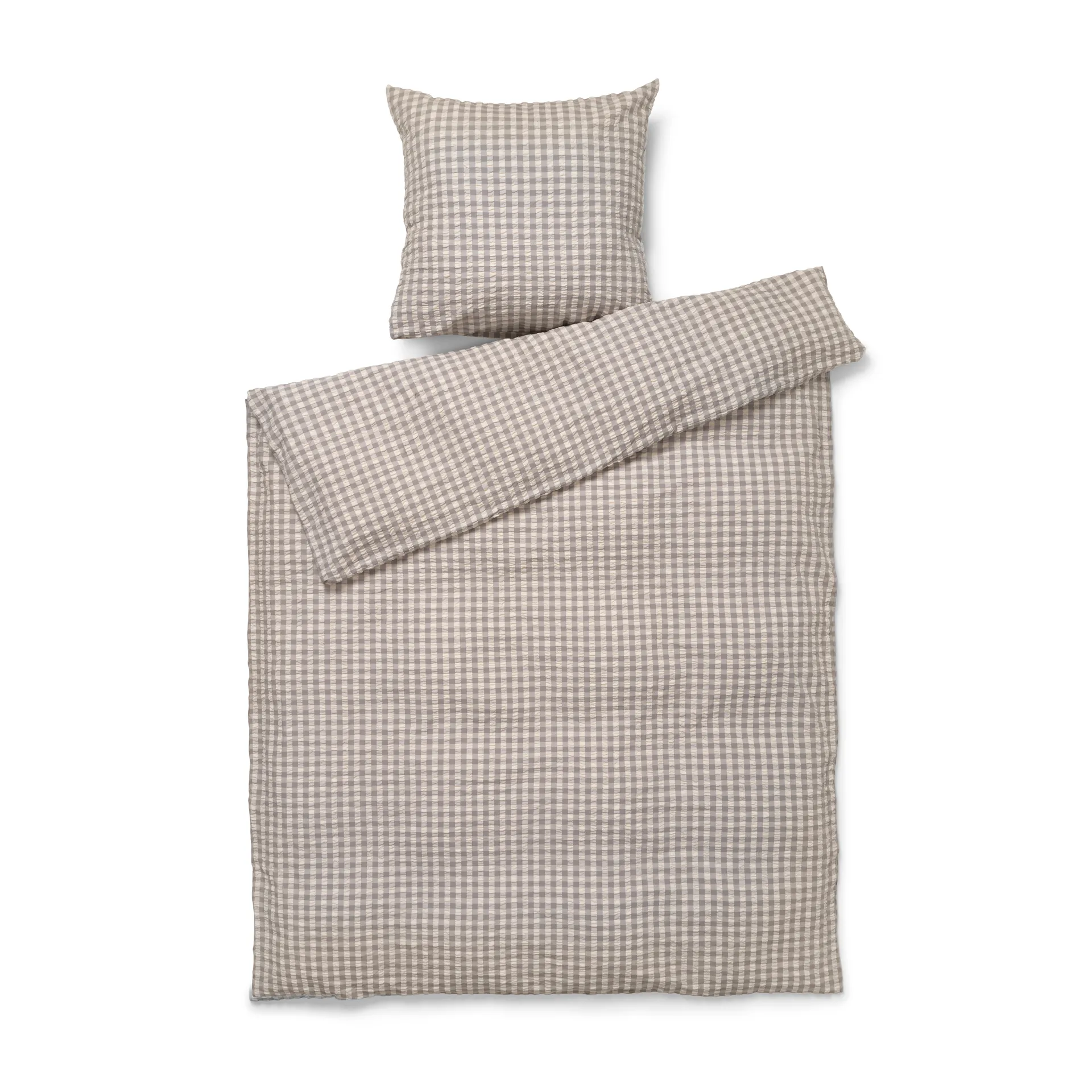 Set da letto Bæk&Bølge 150x210 cm, grigio-betulla Juna