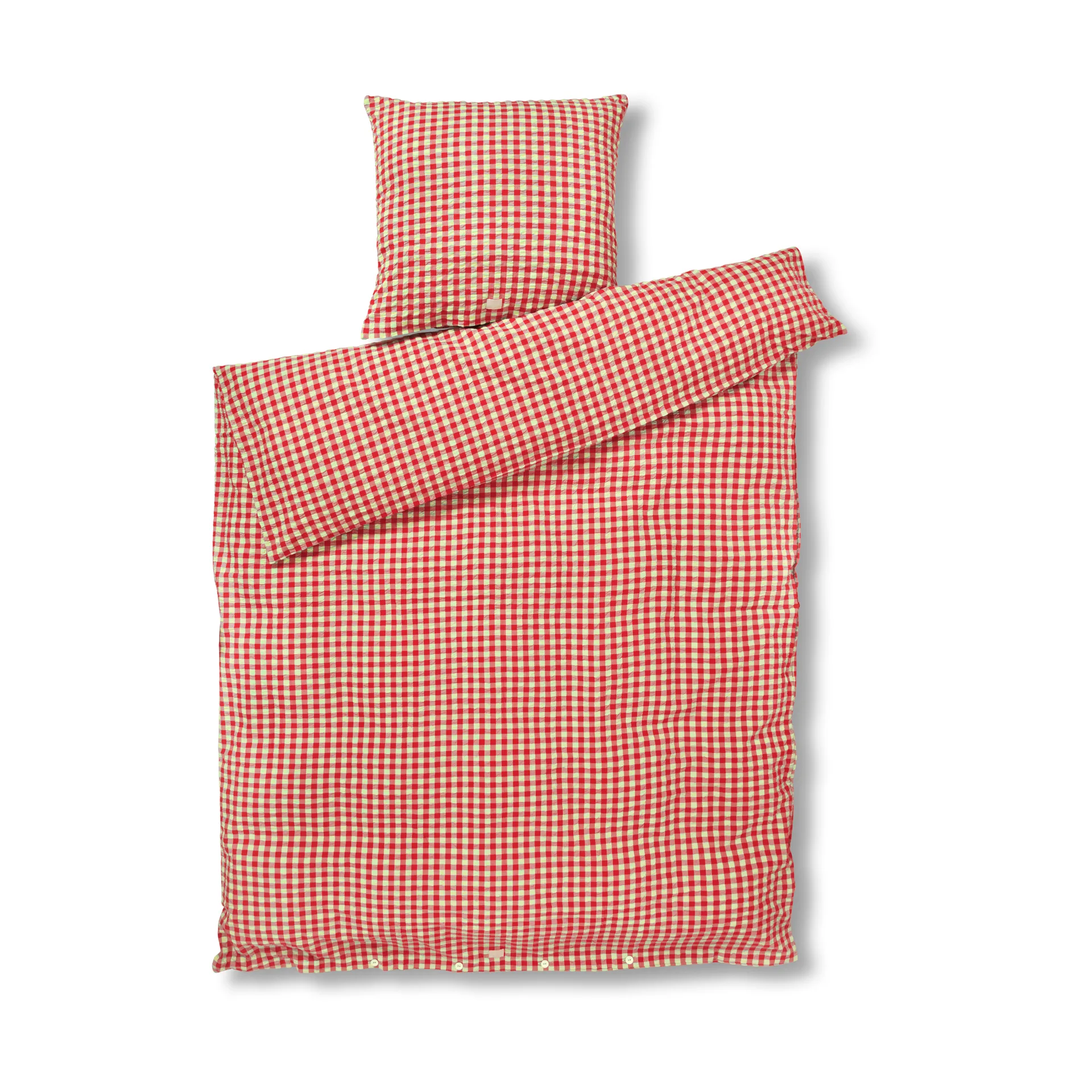 Set da letto Bæk&Bølge 150x210 cm, Rosso-giallo Juna