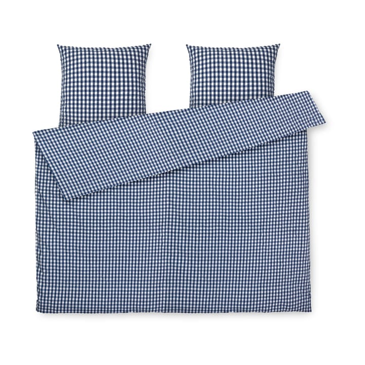 Set da letto Bæk&Bølge 220x220 cm - Blu scuro, bianco - Juna