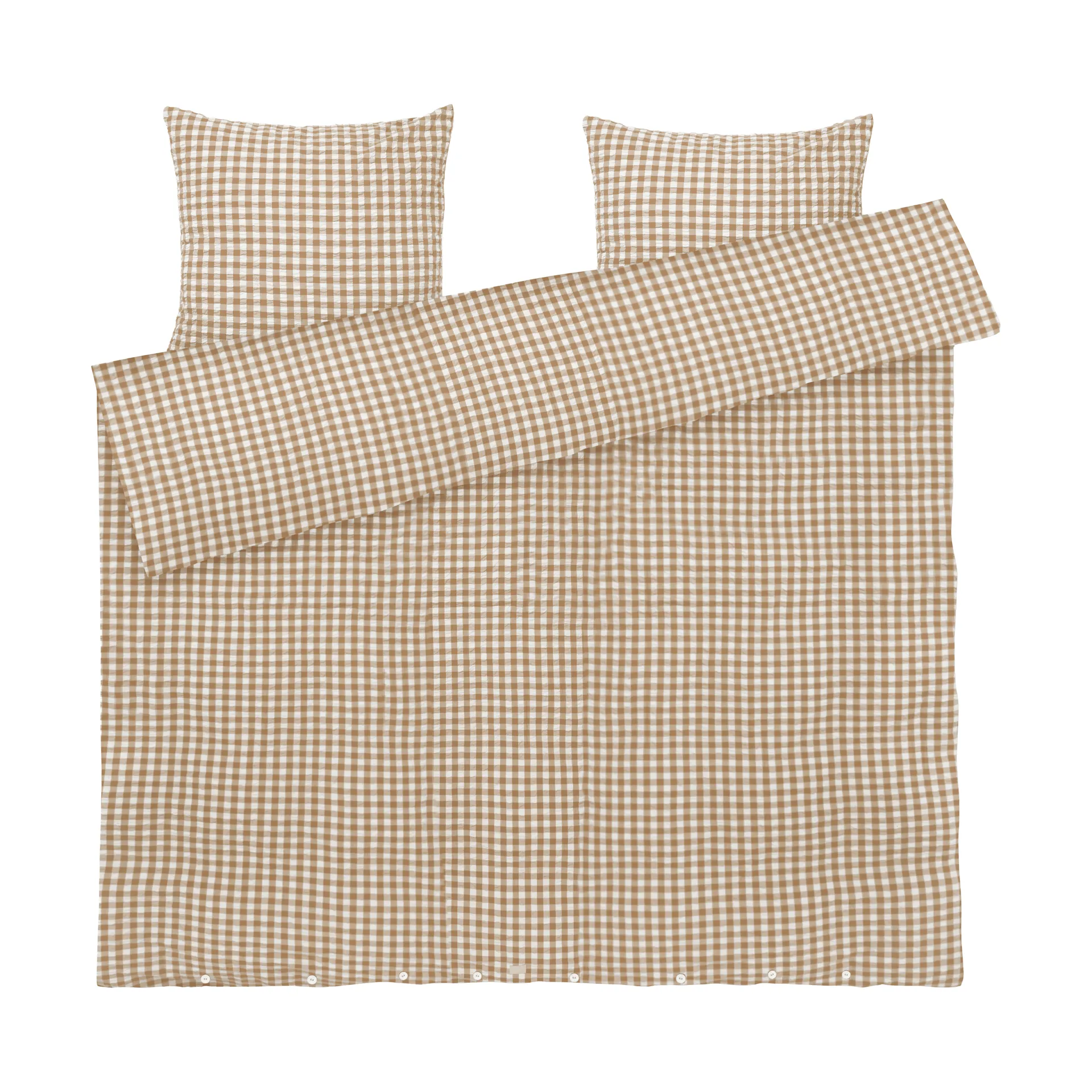Set da letto Bæk&Bølge 220x220 cm, Caramello-offwhite Juna