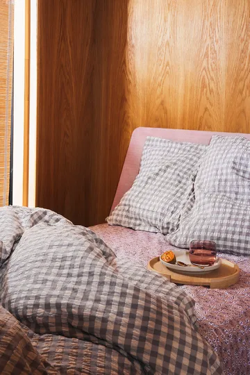 Set da letto Bæk&Bølge 220x220 cm - grigio-betulla - Juna