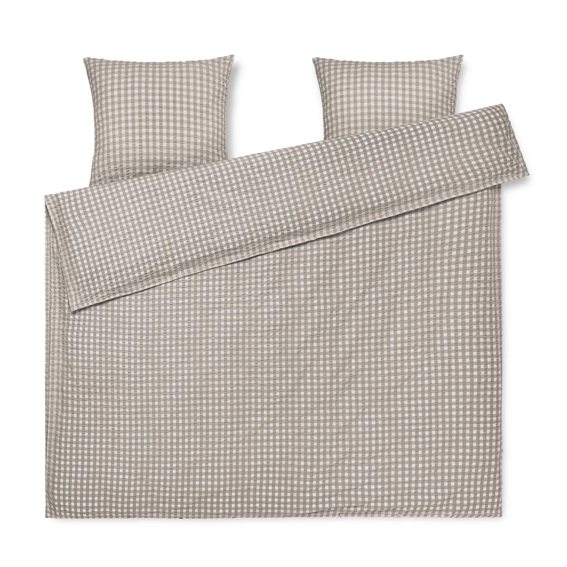 Set da letto Bæk&Bølge 220x220 cm, grigio-betulla Juna