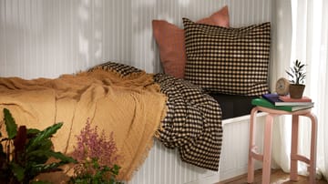 Set da letto Bæk&Bølge 220x220 cm - Nero, sabbia - Juna