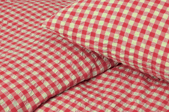Set da letto Bæk&Bølge 220x220 cm, Rosso-giallo Juna