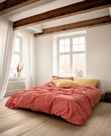 Set da letto Bæk&Bølge 220x220 cm - Rosso-giallo - Juna